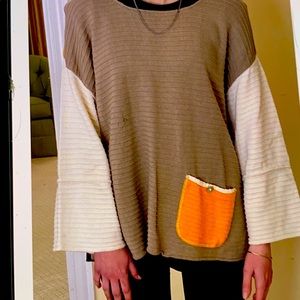 Ready for fall. Reversible cotton sweater